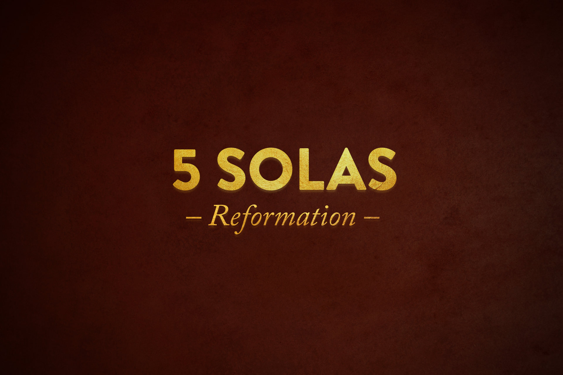 5 Solis – Predigtreihe zum Reformationsjubiläum