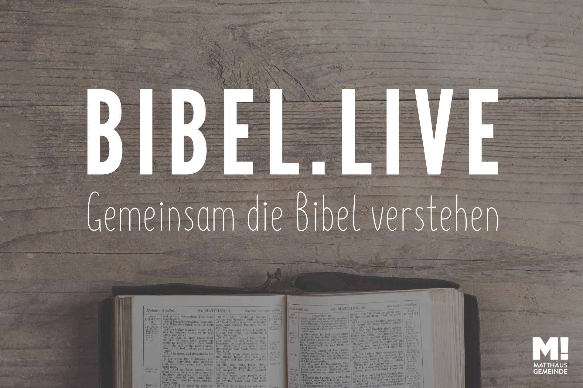 Bibel.Live online oder per Telefon erleben
