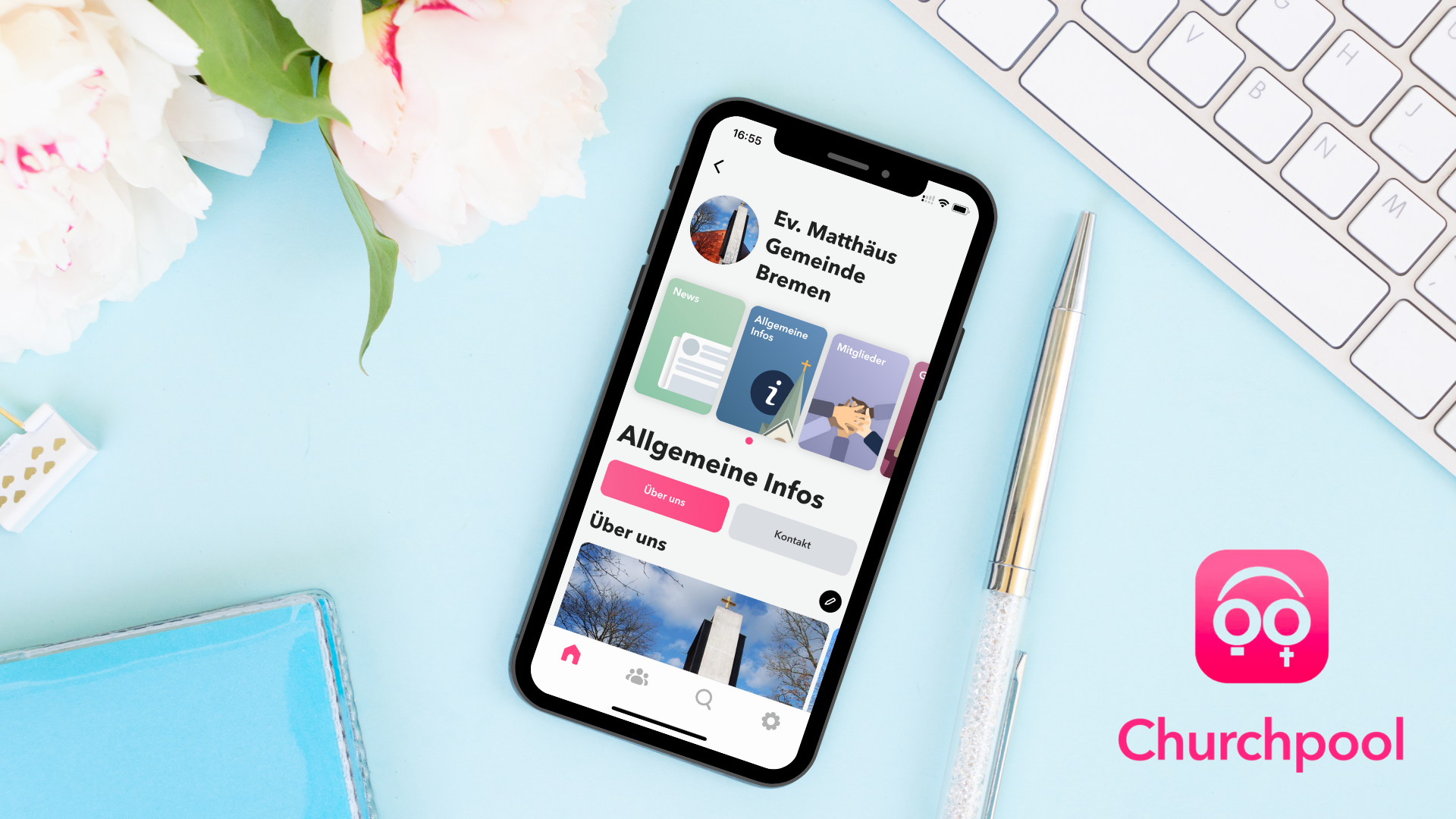 Churchpool | Eine mobile App für Gemeinden