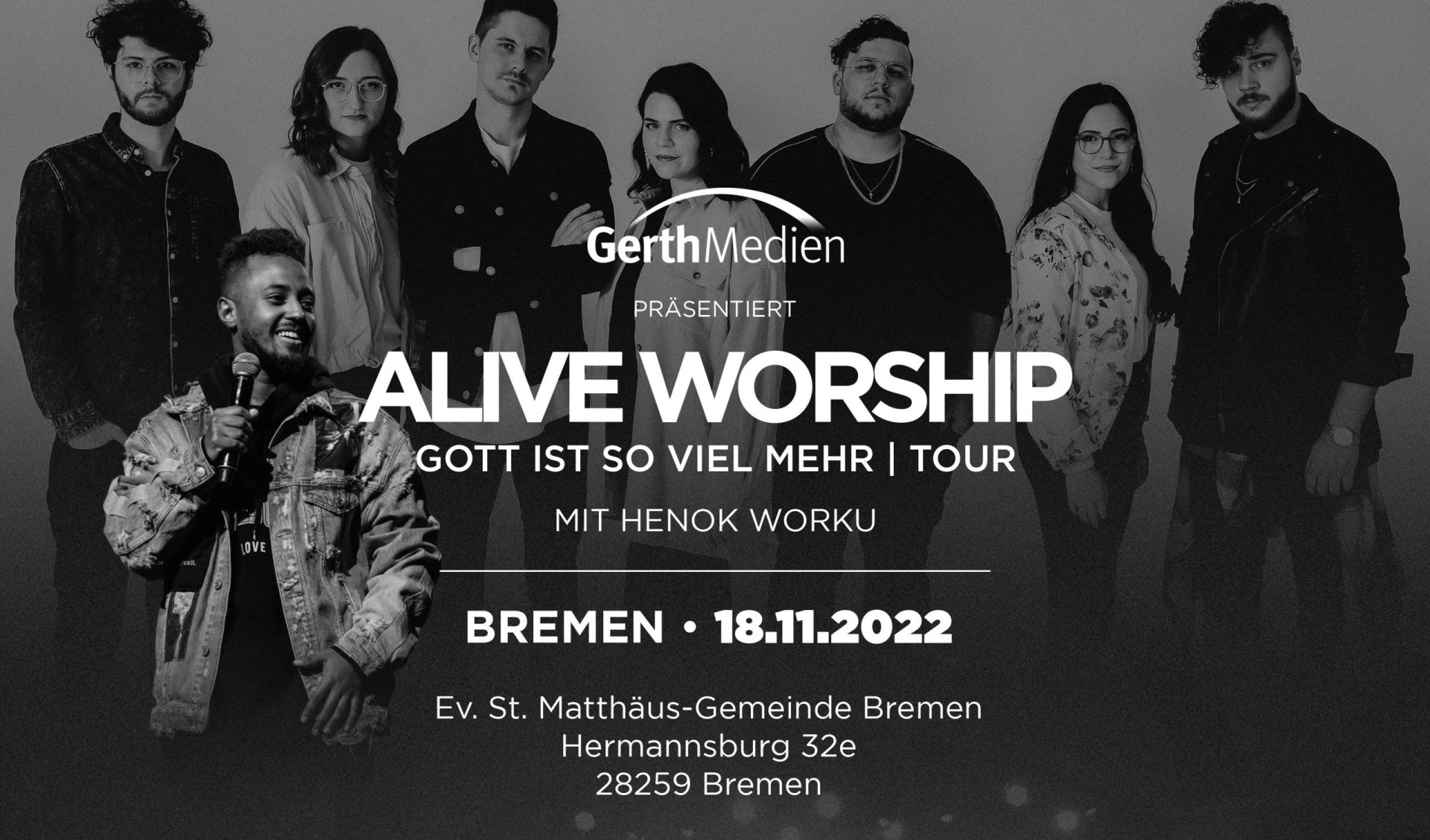Lobpreisabend mit ALIVE WORSHIP aus Karlsruhe am 18. November 2022