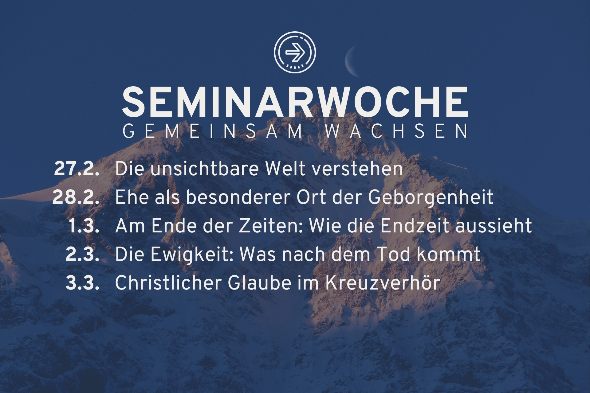 Seminarwoche vom 27.2.-3.3.
