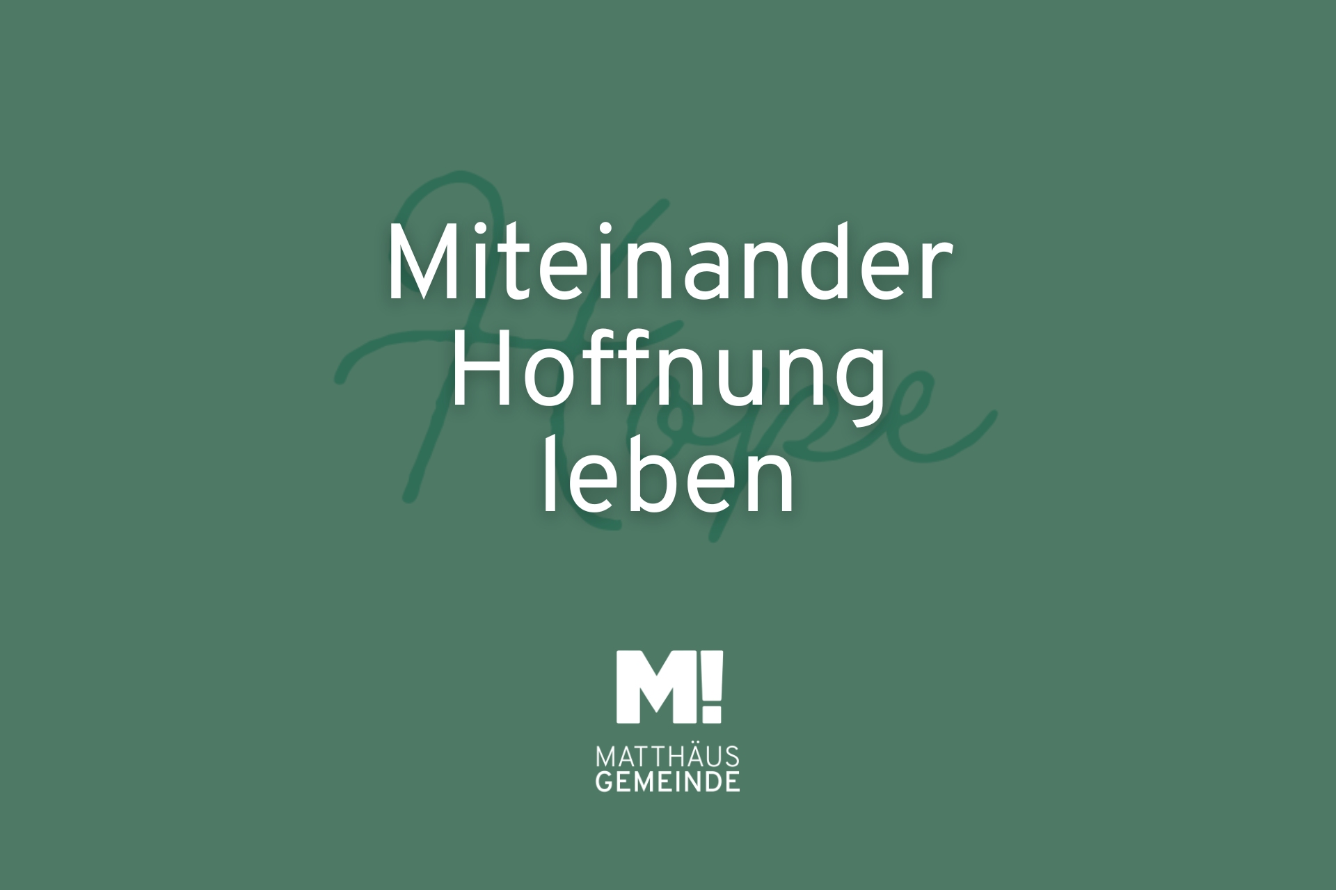 Predigten der Matthäus Gemeinde Bremen