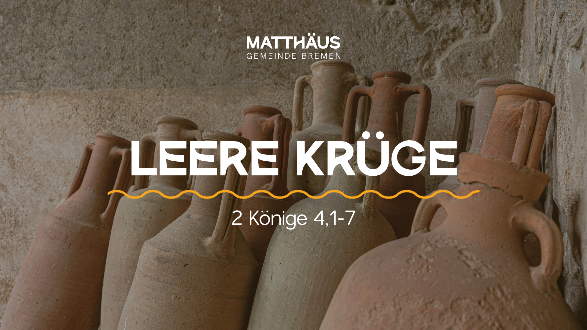 Leere Krüge