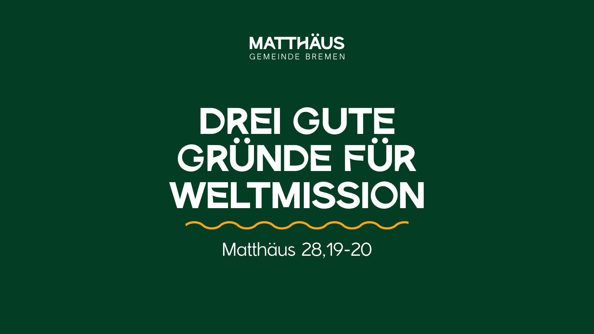Drei gute Gründe für Weltmission